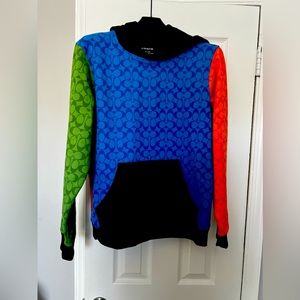 NWT MULTI COLOR LIMITED EDITION PRIDE RAINBOW COACH HOODIE